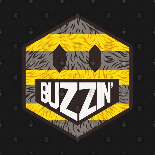 That's BUZZIN'! Mancunian Buzzing hexagon emoji Manchester Bee by jimmy-digital