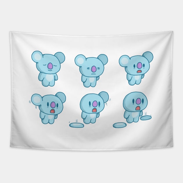 koya koala Tapestry by tonguetied