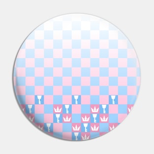 Kingdom Hearts - Blue and Pink Pattern Pin