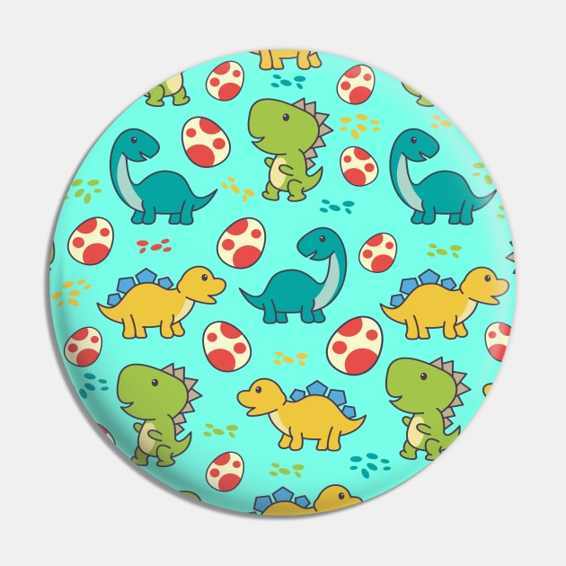 Cute and funny dinosaurs character Pin by VanniStore