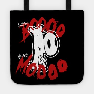 Less Boo More Moo Ghost Cow Halloween Gifts Tote