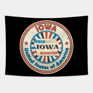 Vintage Iowa state / Retro Iowa / Iowa gift ideas / Iowa home state Tapestry