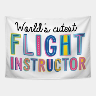 Flight Instructor Gifts | World's cutest Flight Instructor Tapestry