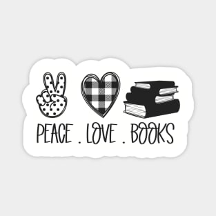 peace love books Magnet