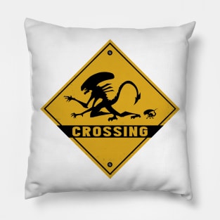 Alien Crossing Pillow