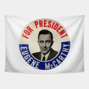 Eugene McCarthy for President 1964 Campaign Button Tapestry