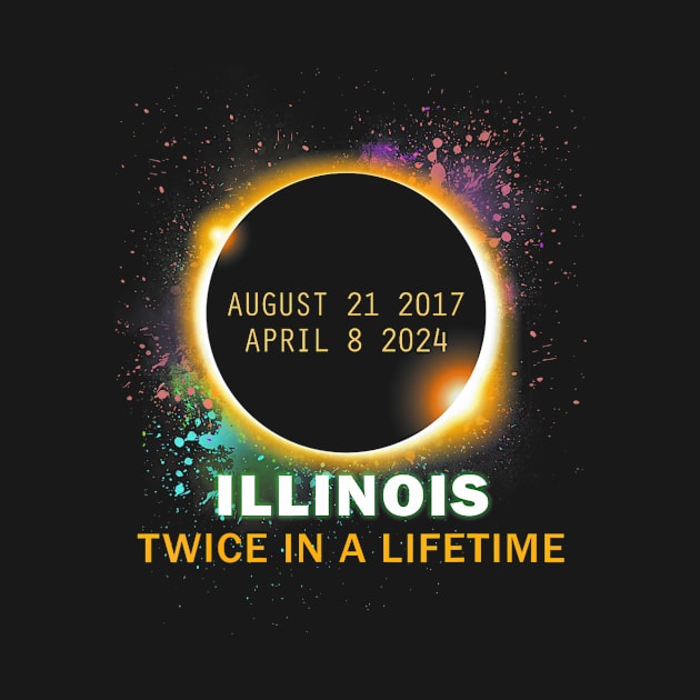 Illinois Total Solar Eclipse Twice In A Lifetime 2024 by Diana-Arts-C