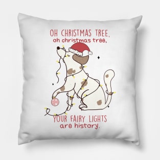 Fairy Light ,Dog ,Christmas Pillow