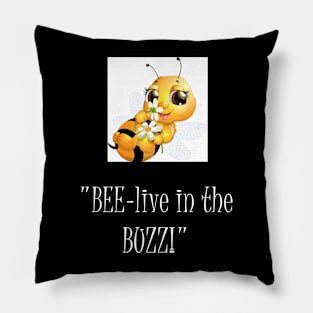 Bee funny cool witty Pillow