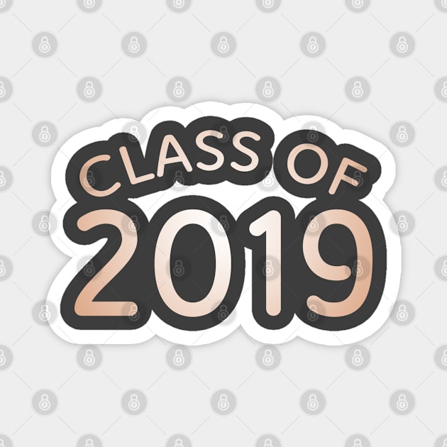 Graduating Class of 2019 | Front & Back Print Magnet by ABcreative