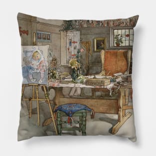 The Studio. From A Home by Carl Larsson Pillow