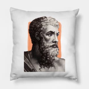 Greek Playwright Aristophanes illustration Pillow