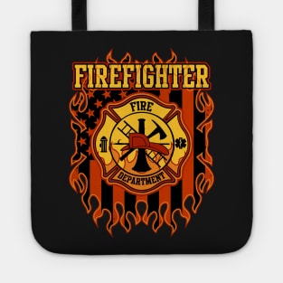 Fire Department Fire Badge and Flag Tote