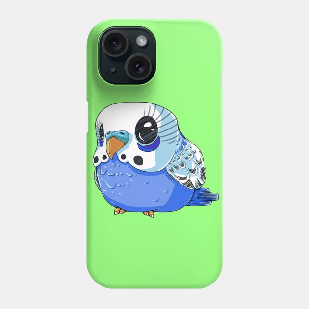 Blue Budgie Phone Case by Khelekmir