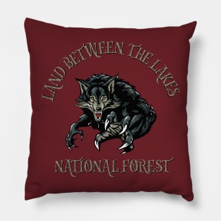 Land between the lakes National forest Dogman design Pillow