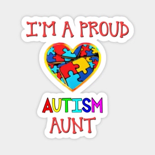 Proud Autism Aunt Magnet