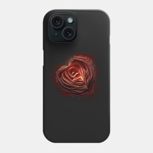 Heart Shaped Rose Phone Case