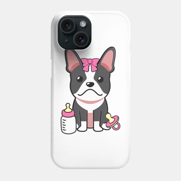 Cute french bulldog is a baby - girl Phone Case by Pet Station