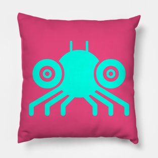 Spidy Fluorescent Blue Pillow