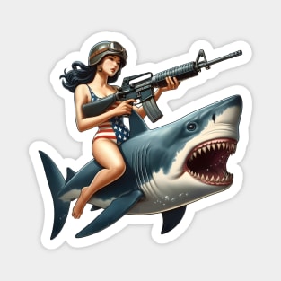 Tactical Girl and Shark Magnet