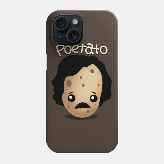 Poetato Funny Edgar Allan Poe Cute Kawaii Potato Pun Phone Case by BoggsNicolas