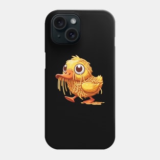 Clumsy Duck Cute with Spaghetti Phone Case