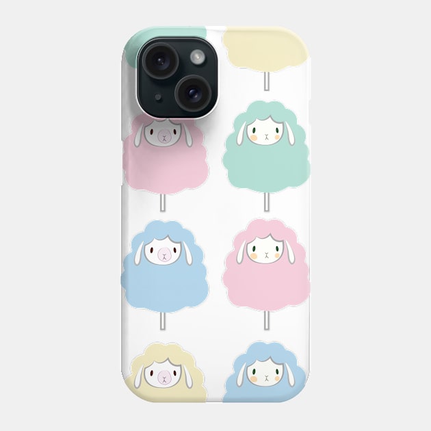 Sheep Illustration Pattern Phone Case by necopop