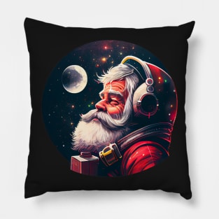 Astro Santa Sticker Pillow