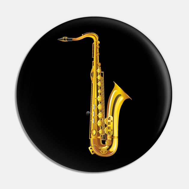 Saxophone Pin by skycloudpics