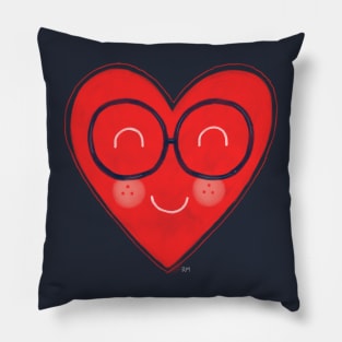 Handsome Geek Heart Pillow