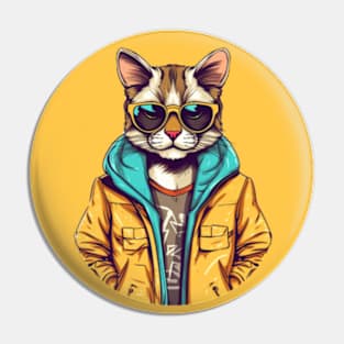 Cat Dude Pin