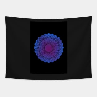 Geometric Mandala Design Tapestry