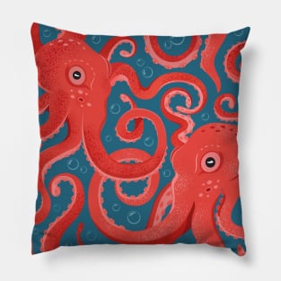 Dancing octopuses Pillow