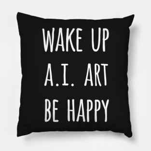 AI Art User Text Design Pillow