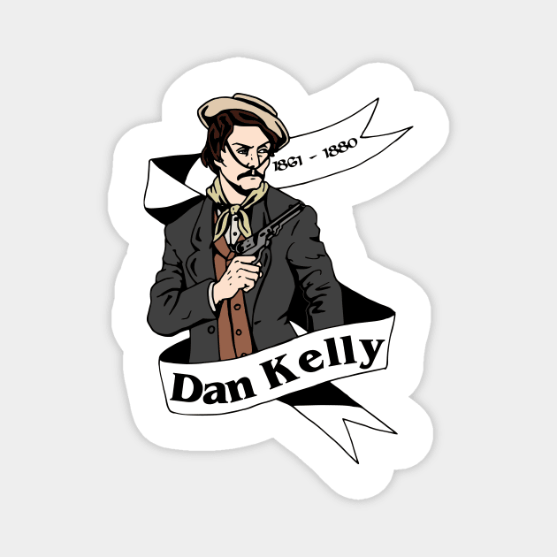 Dan Kelly (Banner) Magnet by Australian_Bushranging