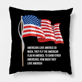 Americans love America Pillow