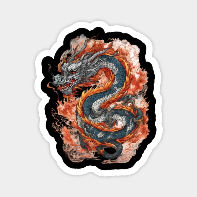 Chinese Dragon Magnet by animegirlnft