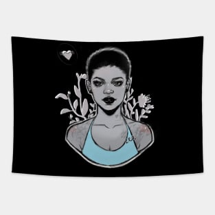 Love In the Air Girl Tapestry