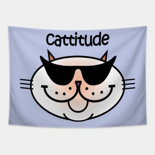 CATTITUDE 2 - Flame Point Tapestry