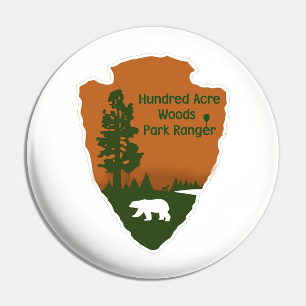 Hundred Acre Wood Park Ranger Pin by Odisential