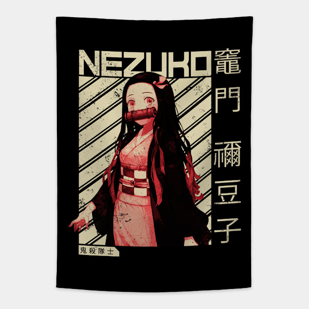 Demon Slayer Nezuko Kimetsu No Yaiba Anime Shirt Demon Slayer Tapestry Teepublic