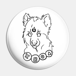 Dog Gamer Pin