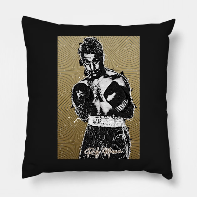 Rocky Marciano - Boxing Legends - Design Pillow by Great-Peoples