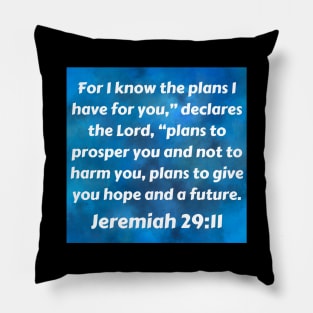 Bible Verse Jeremiah 29:11 Pillow
