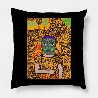 Captivating Charm: A Timeless Portrait Pillow