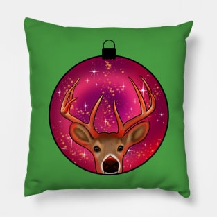 Rudolph Xmas Ball Pillow