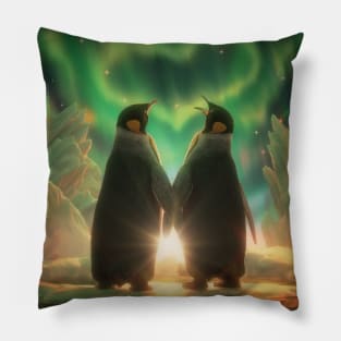 Penguins Aurora Pillow