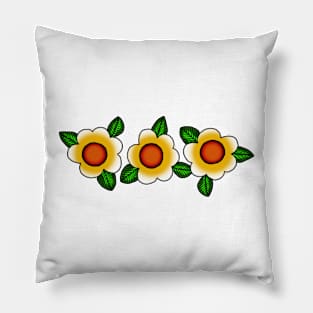 Sunshine Flowers Pillow