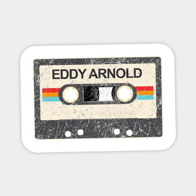 kurniamarga vintage cassette tape Eddy Arnold Magnet by kurniamarga.artisticcolorful