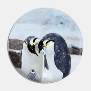 Penguin Family Pin